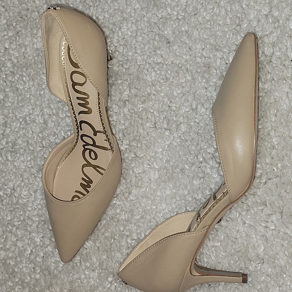 NWOT SAM EDEL MAN JAINA D ORSAY Kitten Heels Size 7.5 - Picture 2 of 16